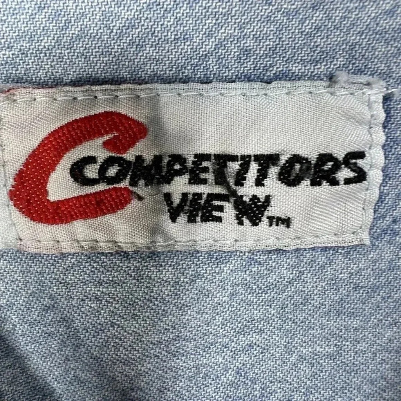 Competitors View Mens L Dale Jarrett #88 NASCAR Vintage Denim Shirt 100% Cotton - Picture 5 of 16